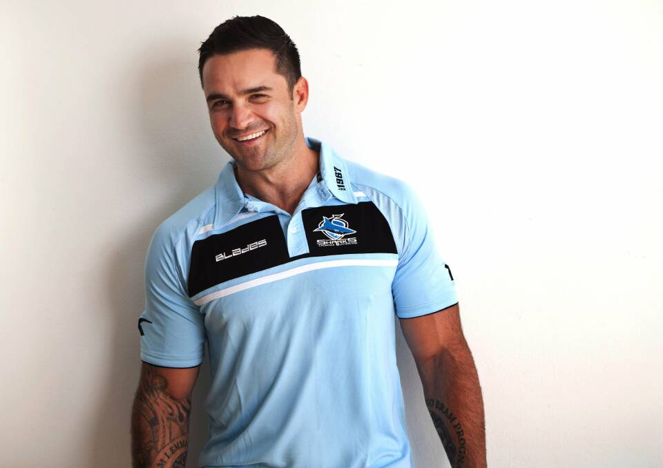 Guru’s back: Eric Grothe jnr says he’s raring to go for off-season training with Cronulla Sharks. PIcture: Grant Trouville