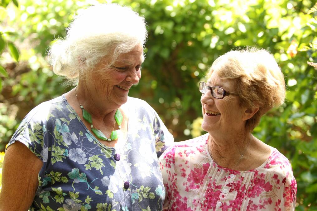 It pays to read the Leader:  Margaret Barrett (left) had been searching for Lesley Holt but was not successful until she read a story in the Leader. Picture: Chris Lane