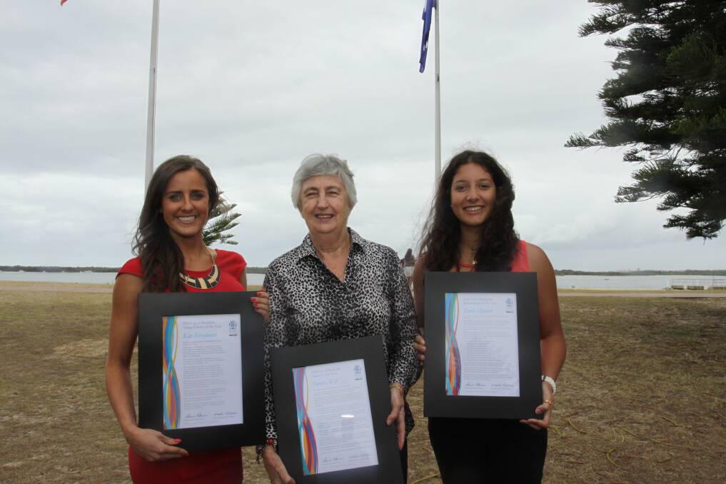 The three award winners (from left) Kate Fitzimons, Patricia Will and Tania Minutolo. Picture supplied.