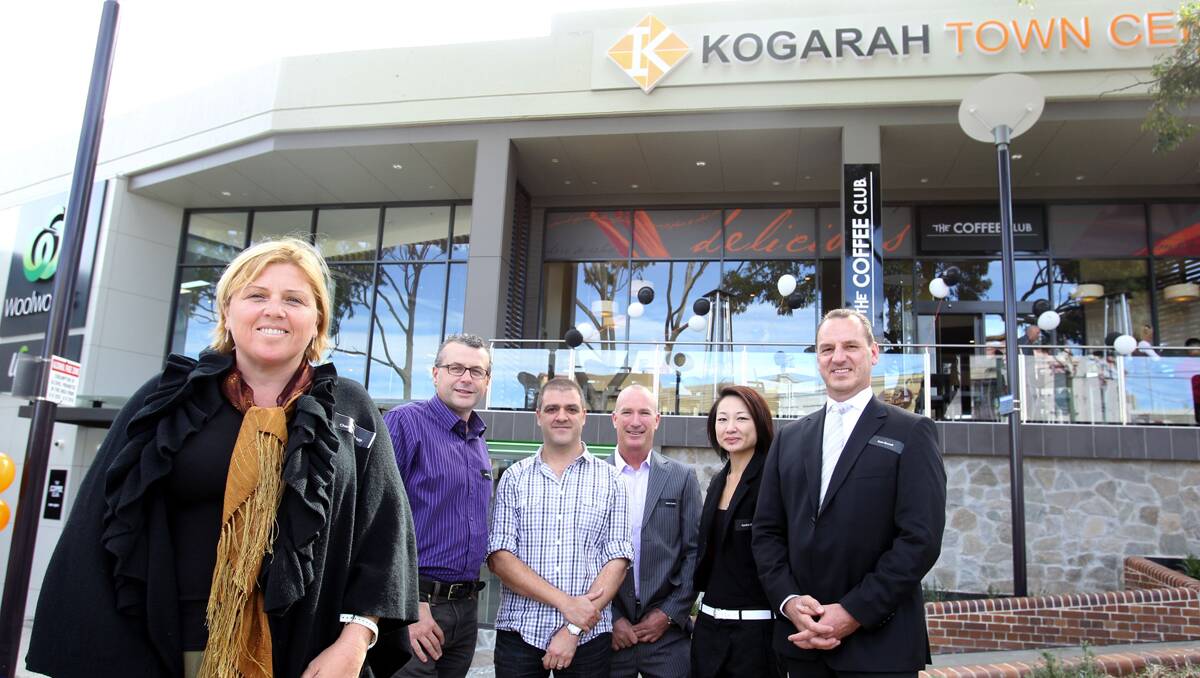 Farewell: Cherie Burton (left) pictured at the opening of the renovated Kogarah Town Centre in December 2012. Picture: Chris Lane