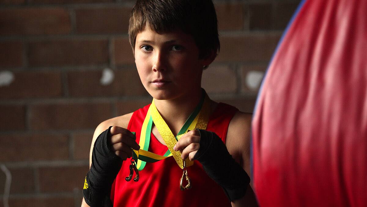 Golden glove winner: Joshua Fitzpatrick is making a name for himself on the boxing scene. Picture: Chris Lane