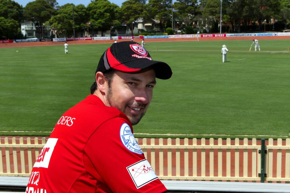 Steve Green: All smiles watching his batsmen at Hurstville Oval after his seven-wicket demolition job on Mosman. Pictures: Lisa McMahon